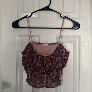 Garage Pink Floral Camisole